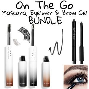Eyes & Brows Travel Bundle Eyeliner Mascara Brow Gel 2pc On The Go B…